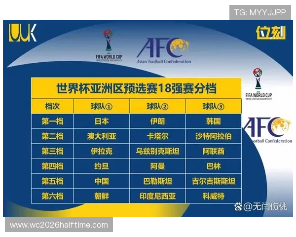 2026年世界杯亚洲区预选赛分组结果公布后对各队晋级形势的影响分析